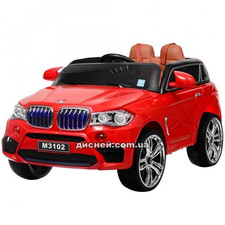 Детский электромобиль M 3102 (MP4) EBLR-3 BMW, кожаное сиденье